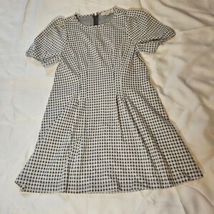 Loft shift small gingham print dress womens 10p
